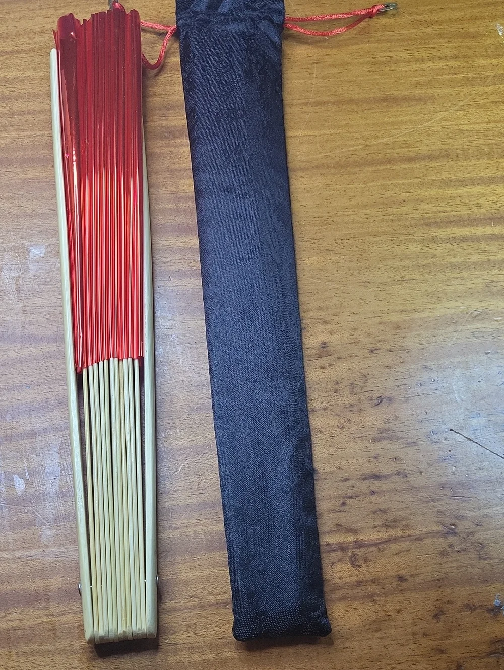 Red Folding Hand Fan